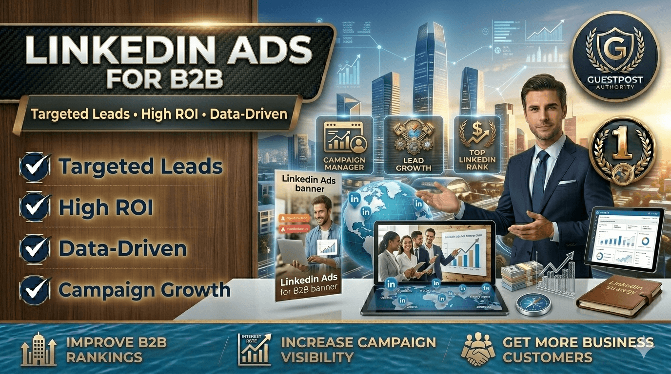 I Will Manage Linkedin Ads for B2B Lead Generation and ROI Focused Campaigns