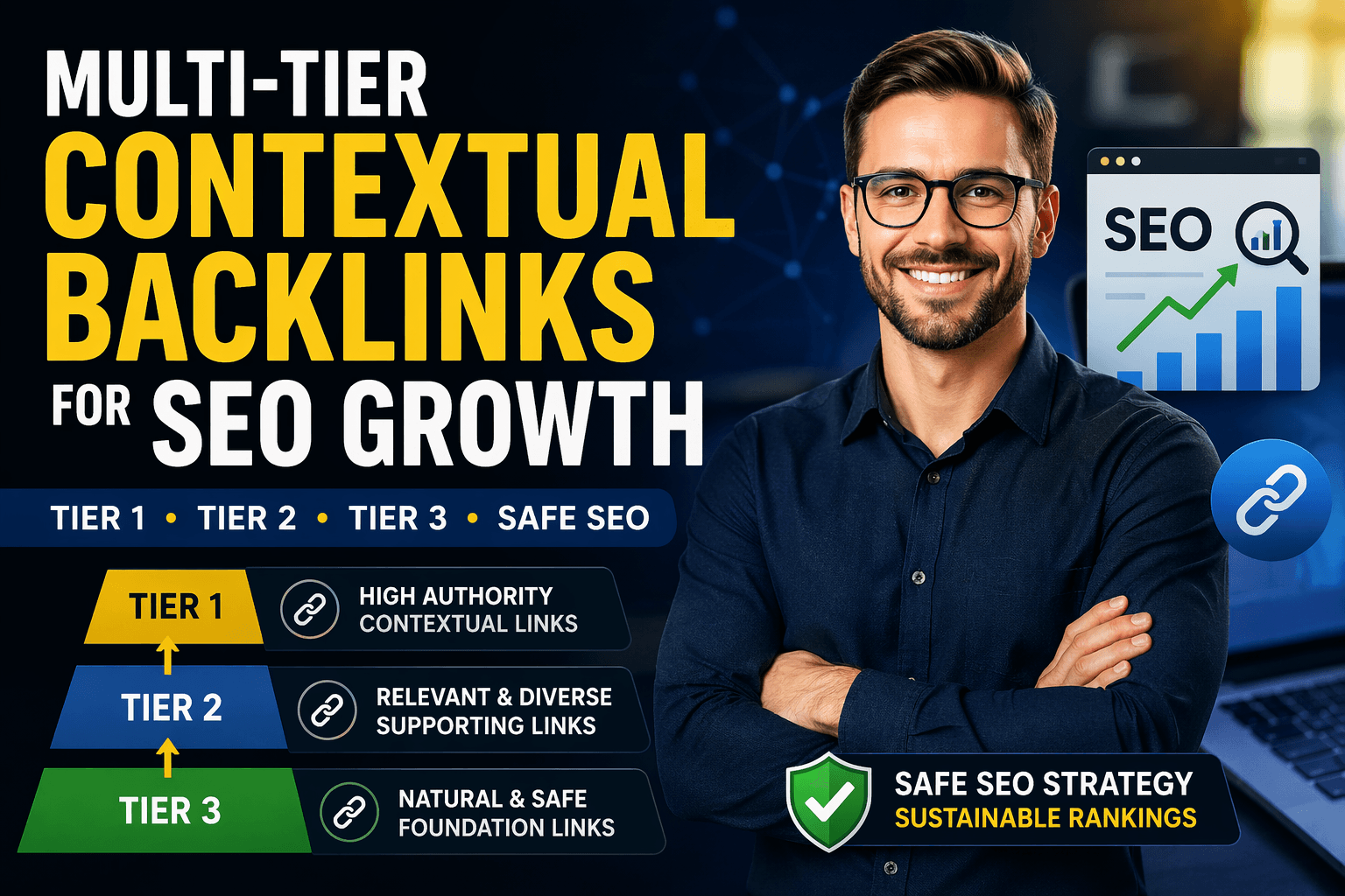 I Will Build Multi-Tier Contextual Backlinks to Boost SEO Rankings