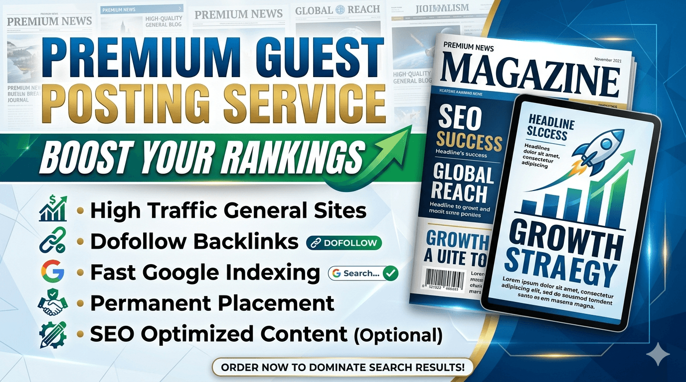 I will provide permanent guest posts with dofollow backlinks