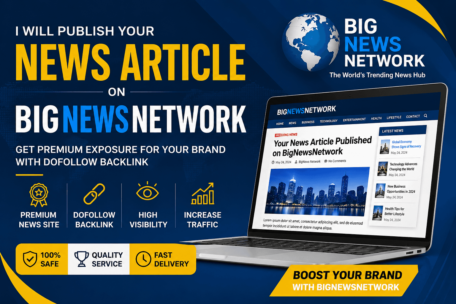 I will publish permanent guest post Bignewsnetwork.com DA66