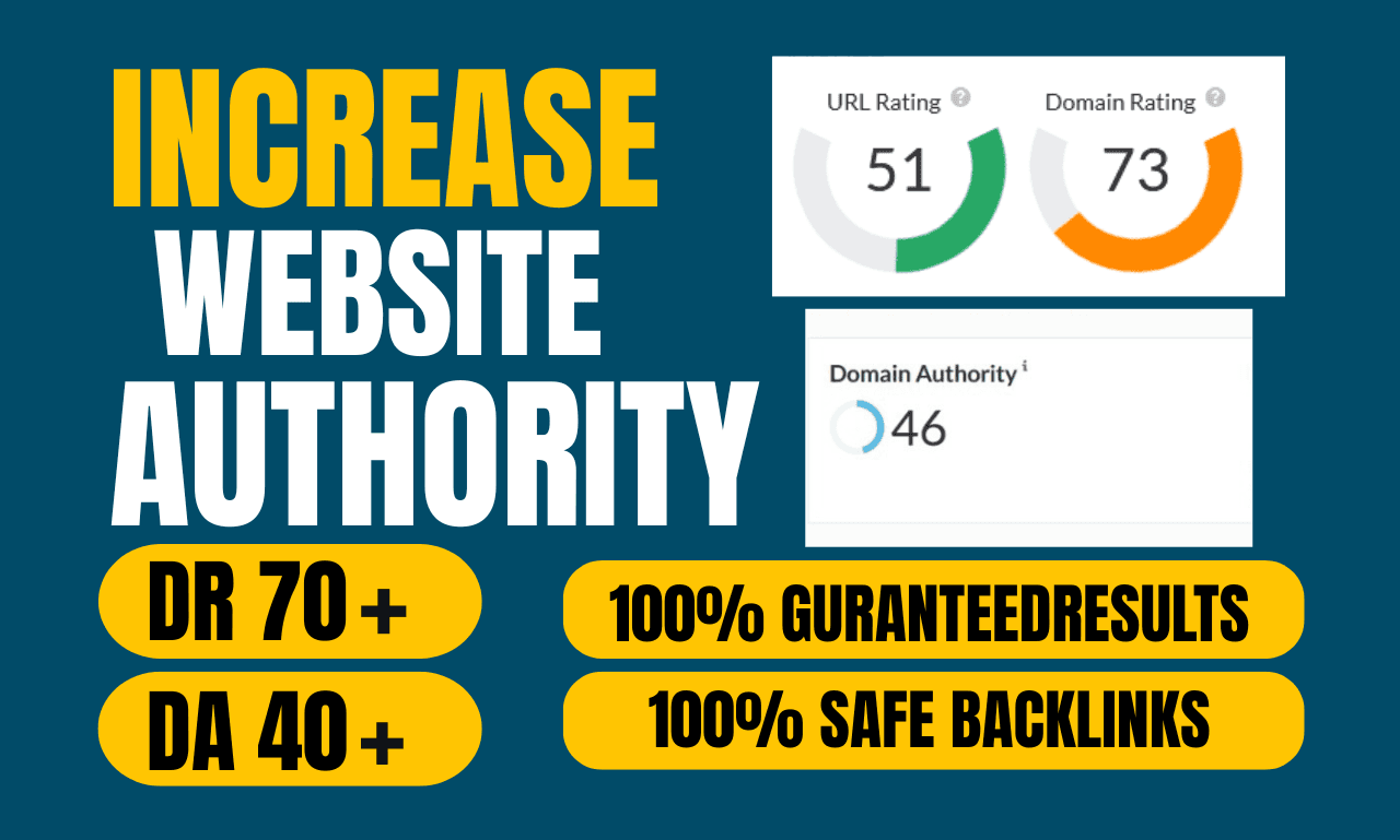 I will increase domain rating DR 70 and moz da 40 plus