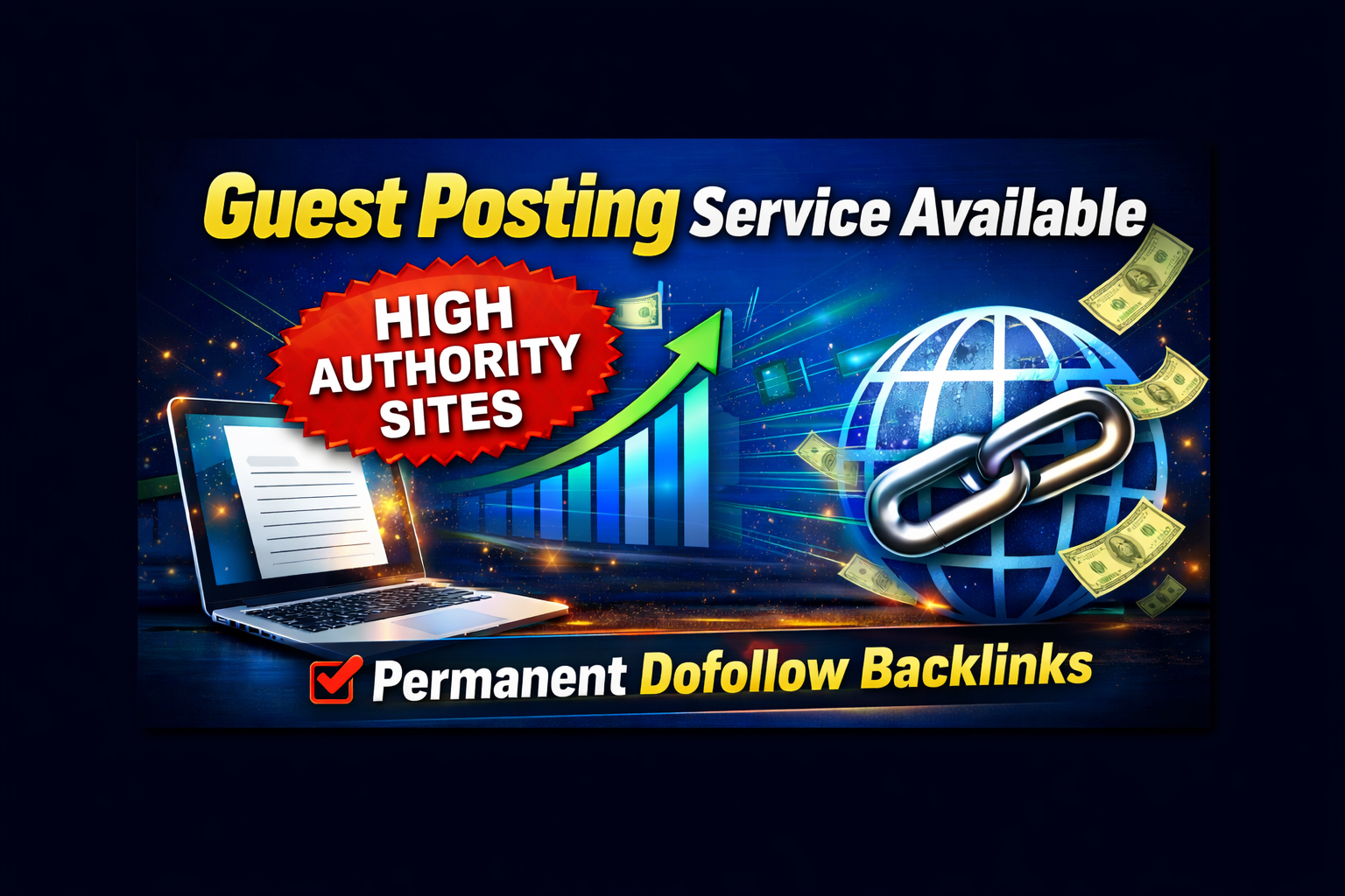 I will provide high authority guest posting backlinks for SEO ranking