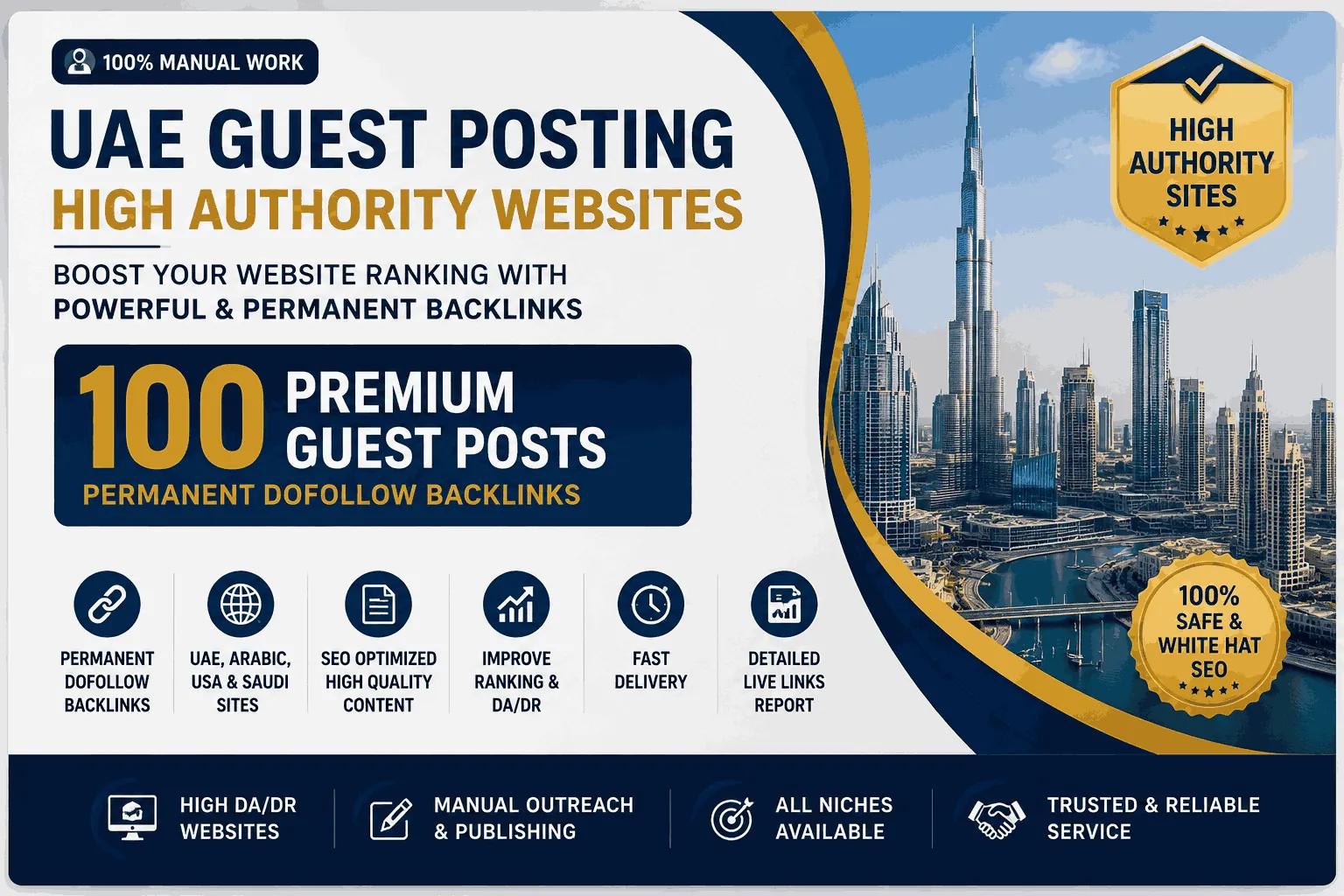 I will provide high authority guest posts and SEO backlinks