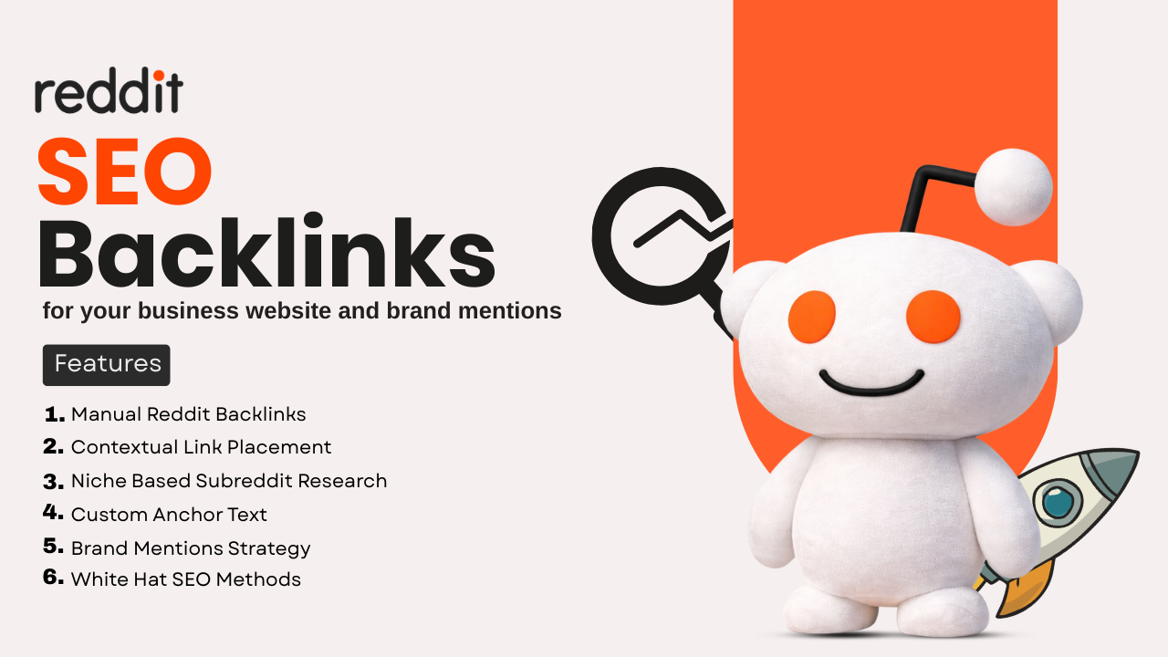 I will do Reddit SEO backlinks for your business website and brand mentions