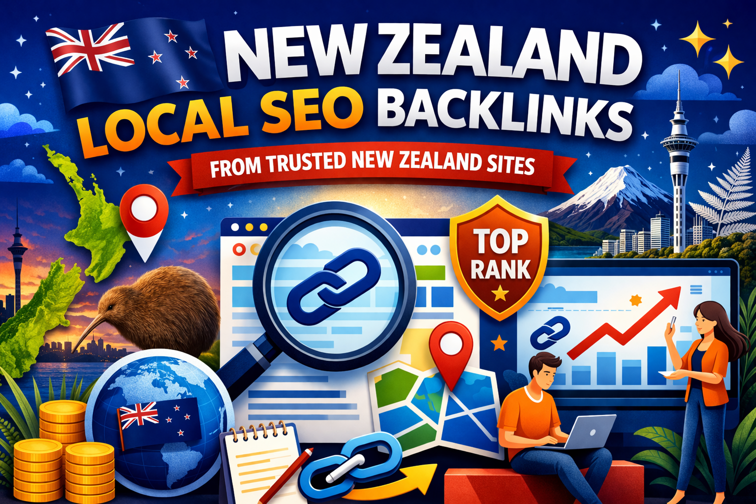 New Zealand Local SEO Backlinks from Trusted New Zealand Sites