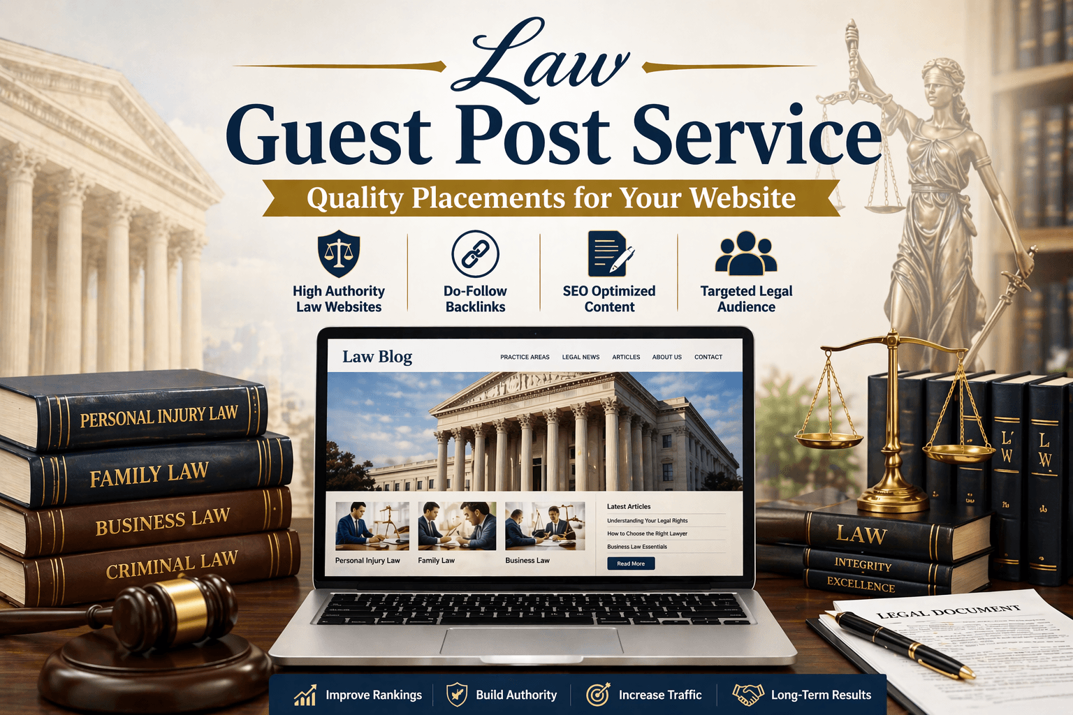 Law Niche Guest Posts on Authority websites