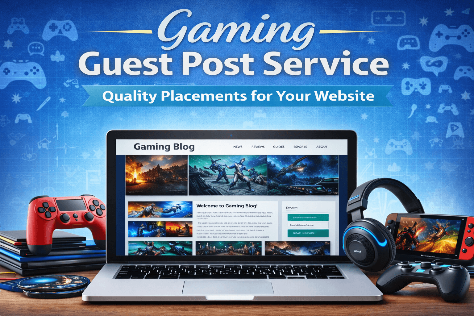 I will publish games niche guest posts on high authority web