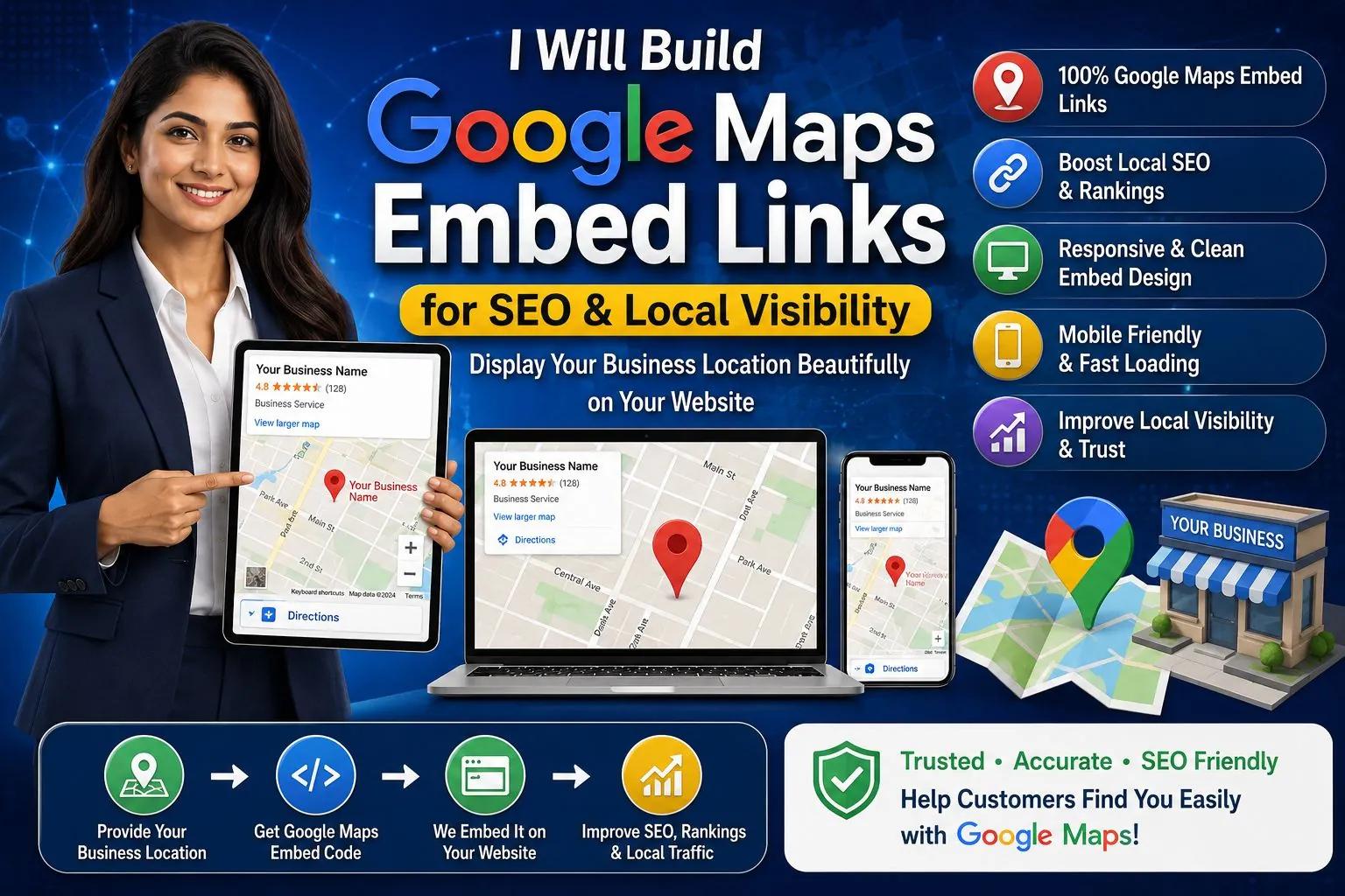 I Will Create Professional Google Maps Embed Links