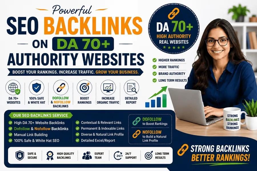 DA 70+ high-authority websites submission