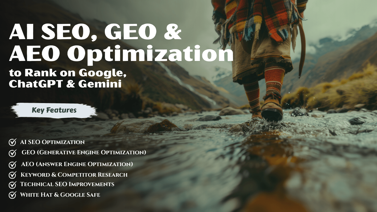AI SEO, GEO & AEO Optimization to Rank on Google, ChatGPT & Gemini