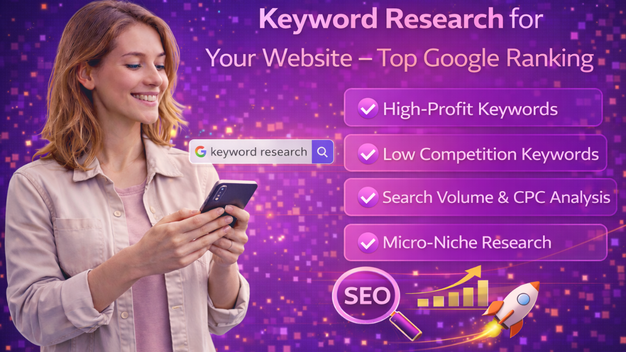 Keyword Research for Your Website – Top Google Ranking