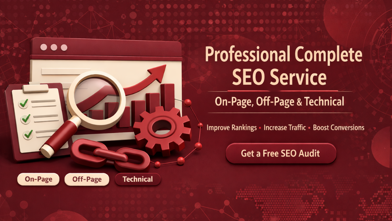 Professional Complete SEO Service – On-Page, Off-Page & Technical