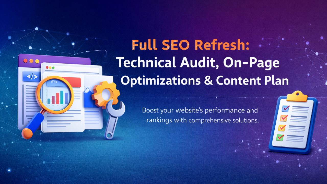 Full SEO Refresh: Technical Audit, On-Page Optimizations & Content Plan