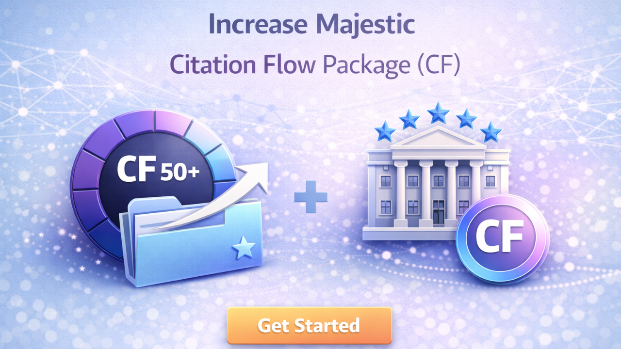 Increase Majestic Citation Flow Package (CF)