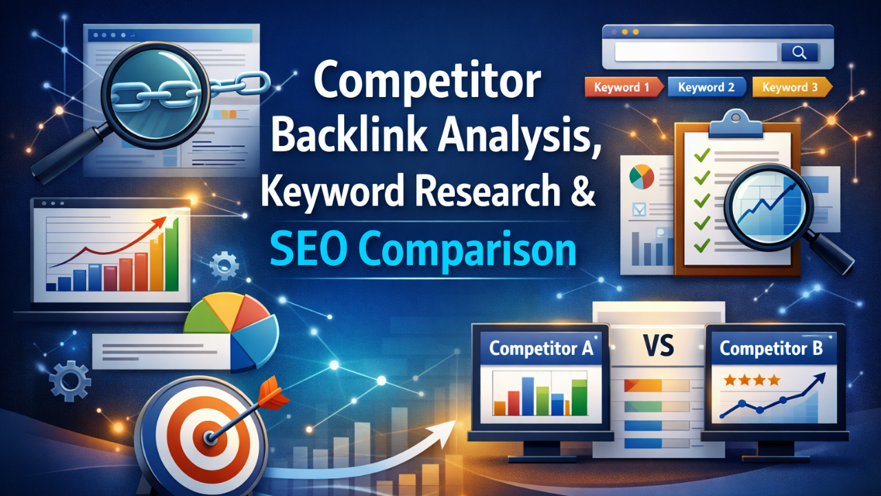Competitor Backlink Analysis, Keyword Research & SEO Comparison