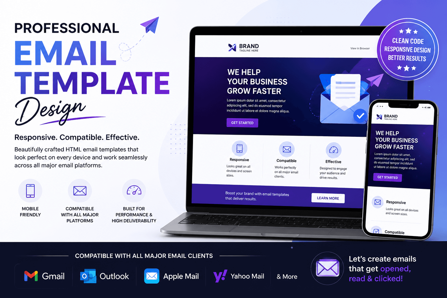 High-Performance HTML Email Templates Built for Every Device