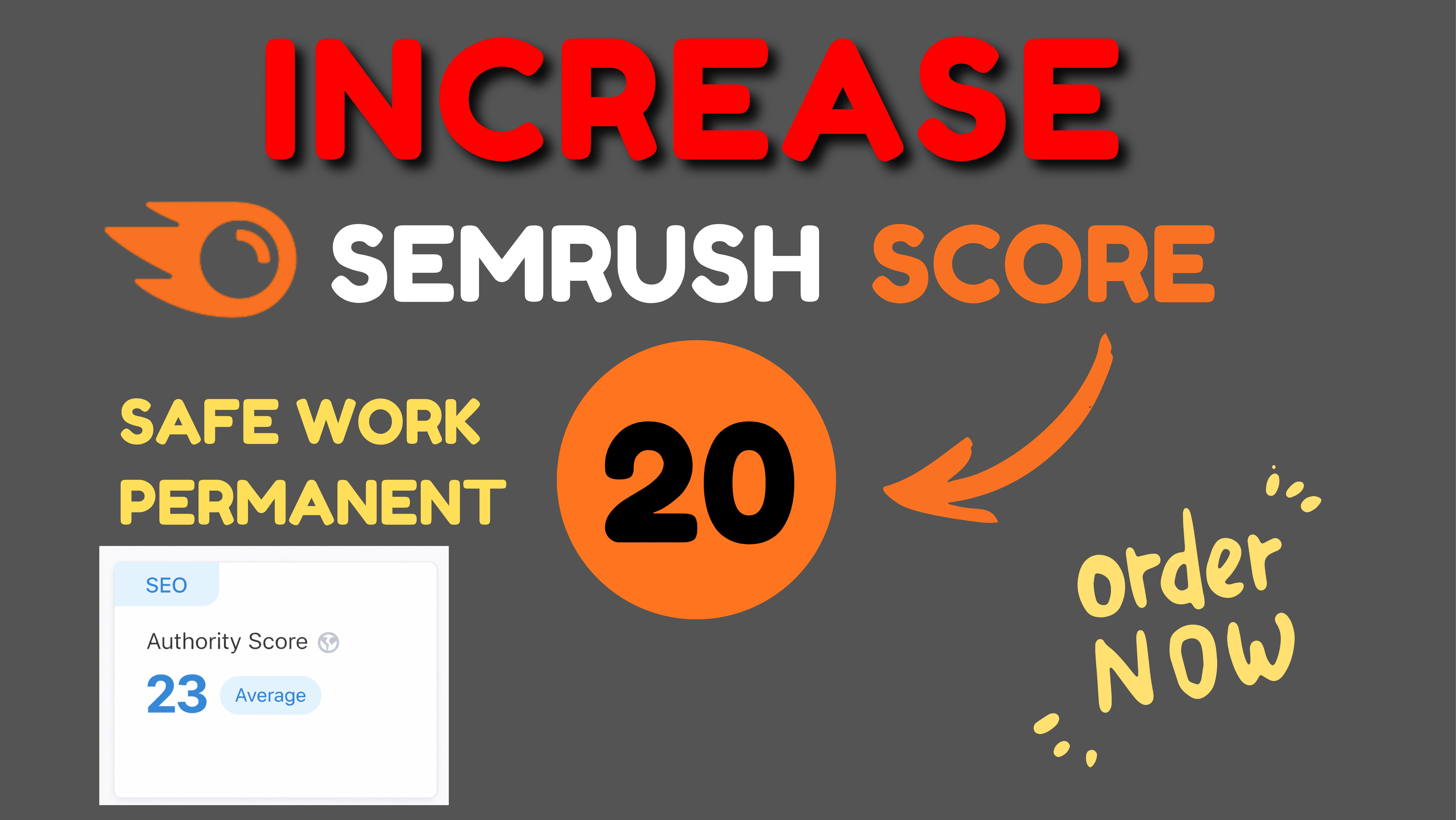 I will increase semrush authority any point to 20 plus fast