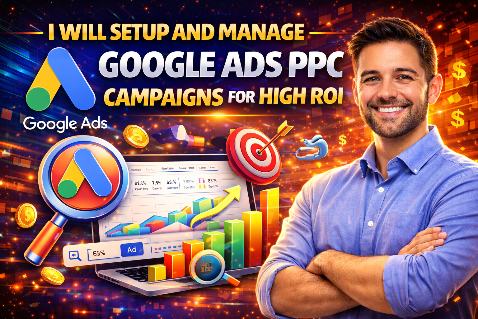 I Will Setup and Manage Google Ads PPC Campaigns for High ROI