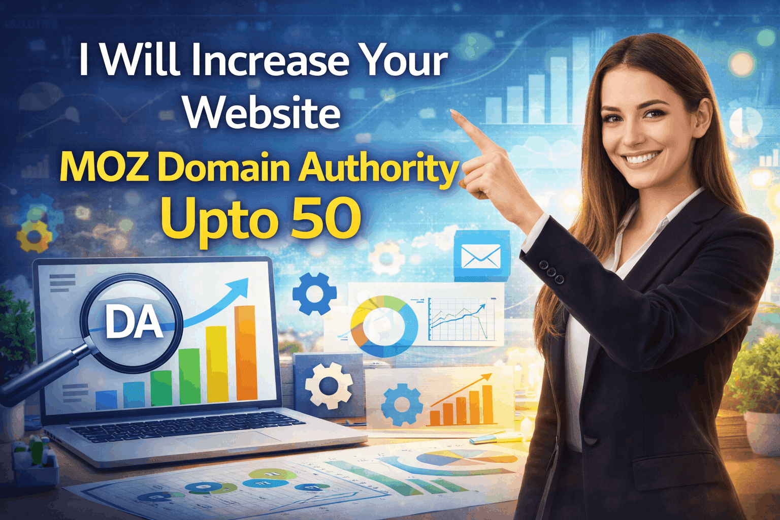 I Will Increase Your Website DA to 50+ with High Quality Backlinks