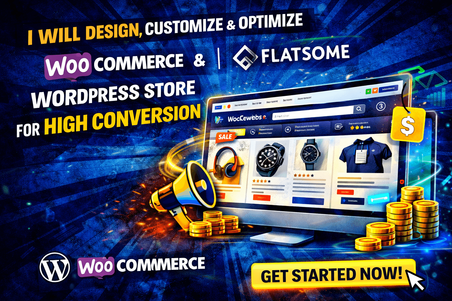 I Will Design, Customize & Optimize Your WooCommerce Flatsome WordPress Store for High Conversion
