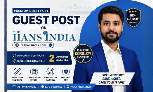 I will publish dofollow guest post article on TheHansIndia
