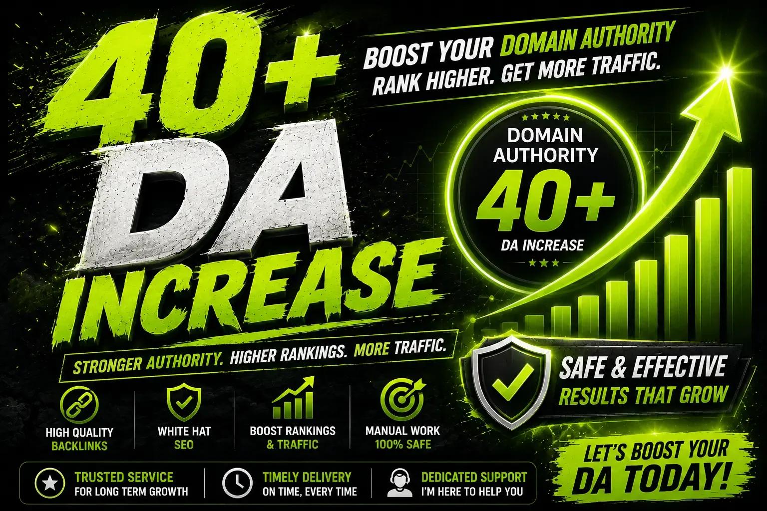 Increase 40+ Moz DA Using Safe SEO Backlinks