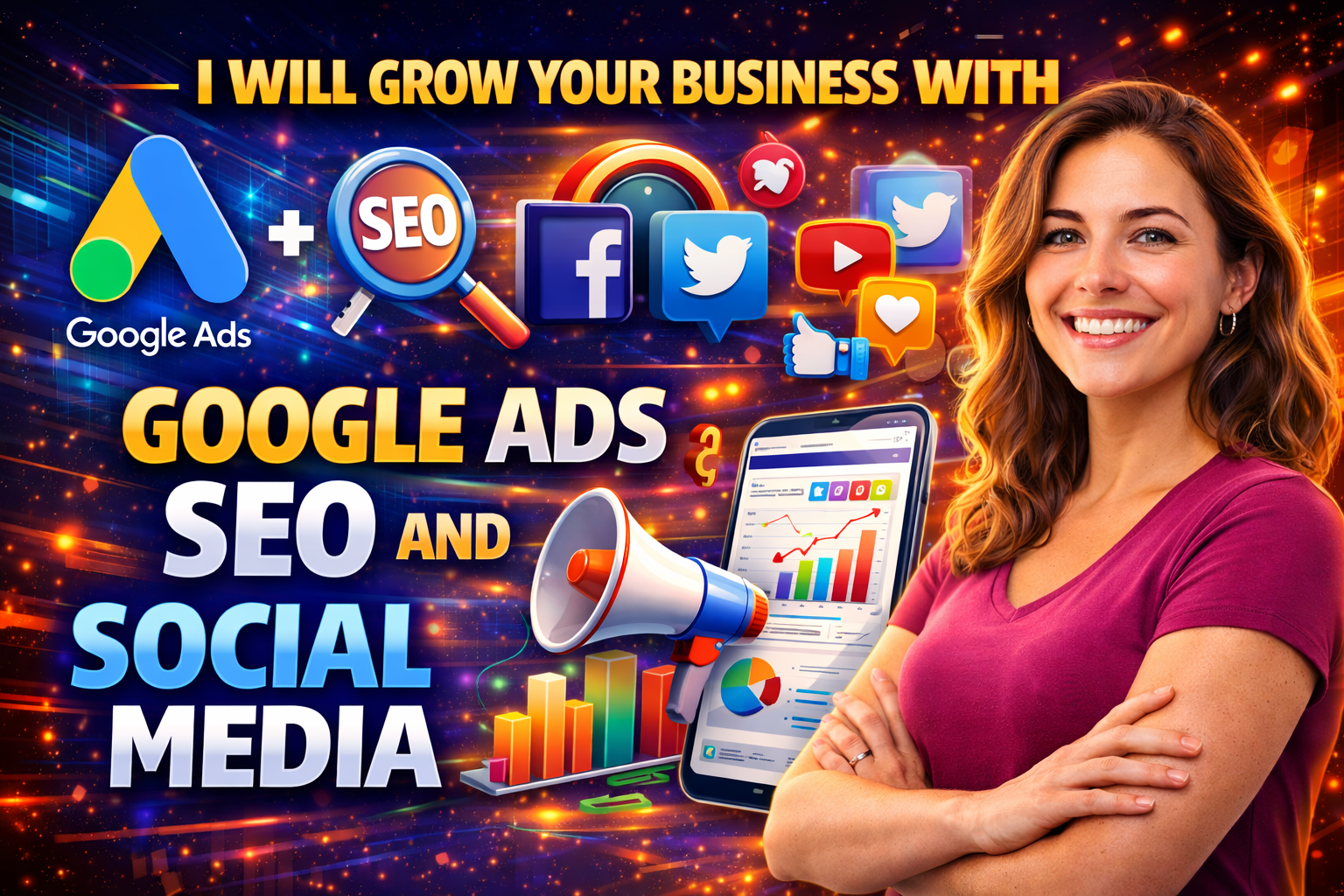 I Will Grow Your Business with Google Ads SEO and Social Media