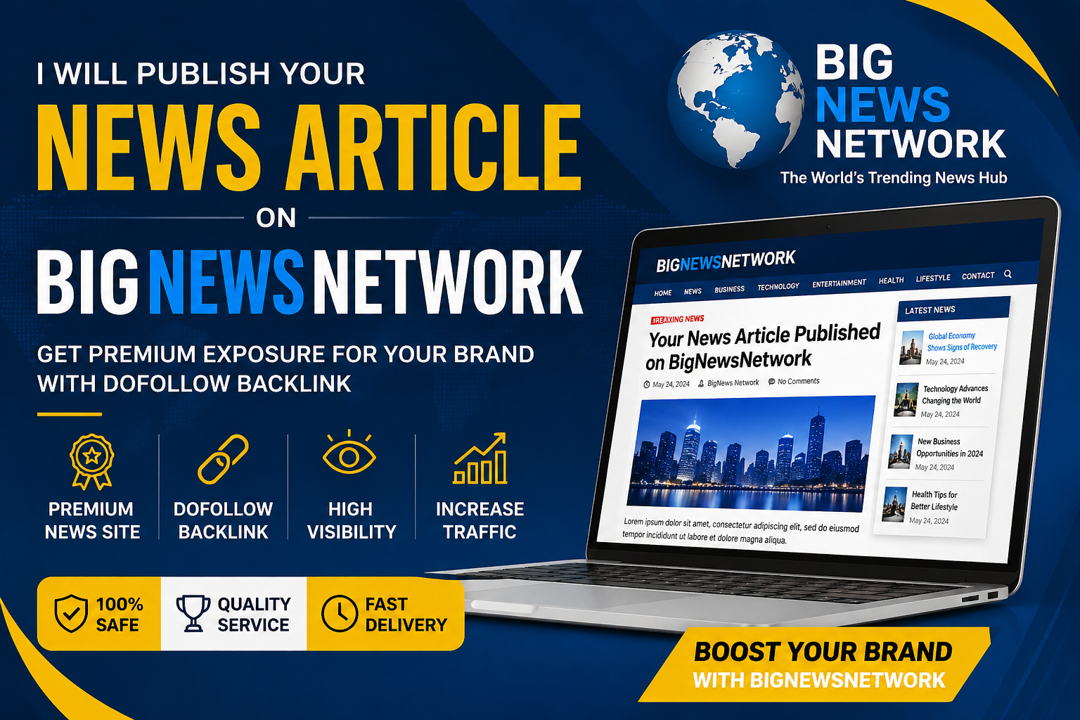 I will publish permanent guest post Bignewsnetwork.com DA66