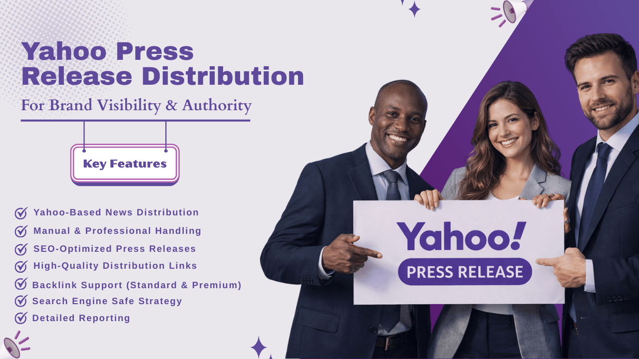 Yahoo Press Release Distribution for Brand Visibility & Authority